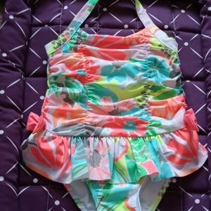 Cat & Jack 5T 1-piece halter top bathing suit